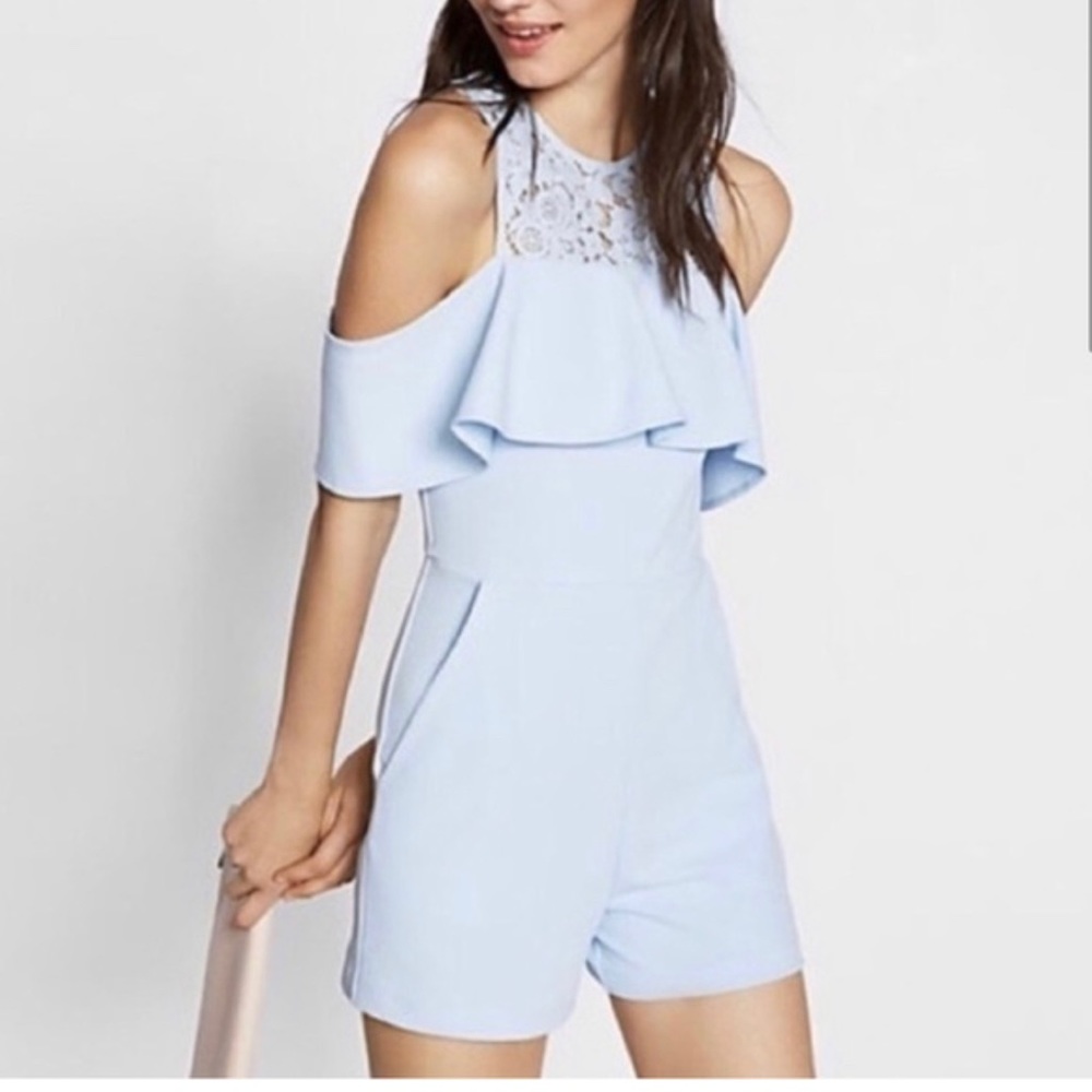Baby blue romper